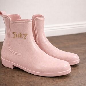 Juicy Couture Blush Pink Rain Boots - Size 8